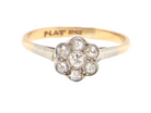  Edwardian diamond cluster ring
