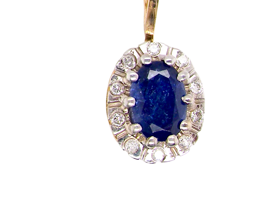 sapphire / diamond pendant 