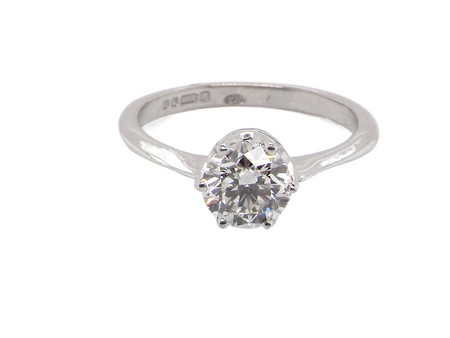one carat diamond solitaire ring