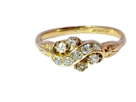 A fancy Victorian diamond ring