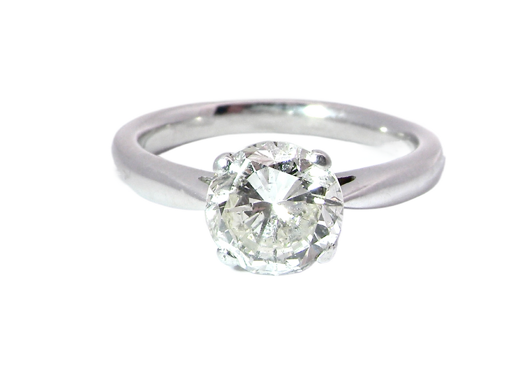 vintage solitaire diamond ring 