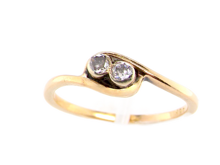 vintage two stone diamond ring