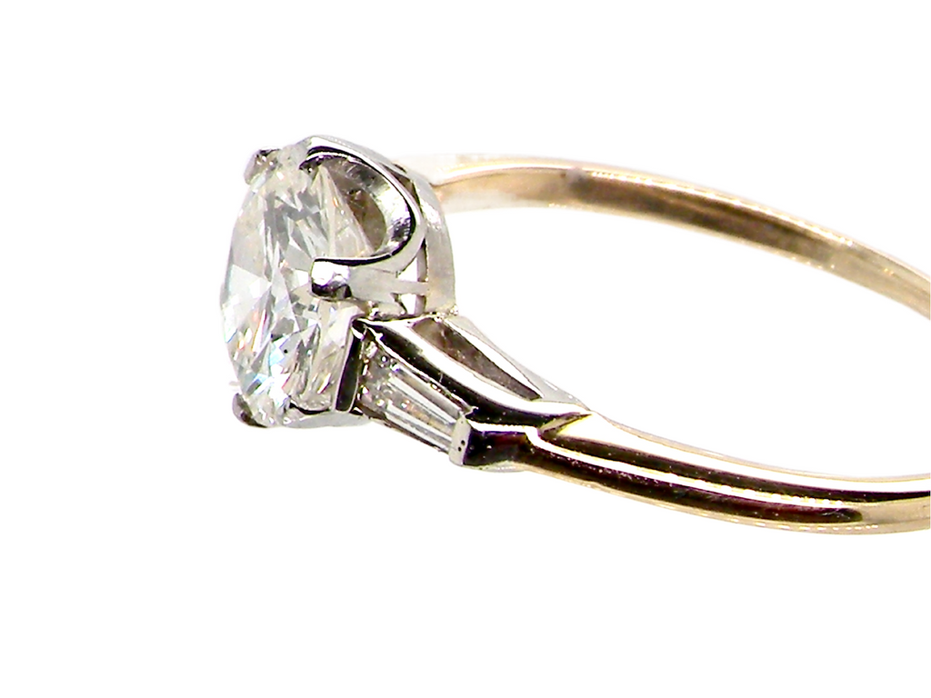 Antique solitaire diamond ring