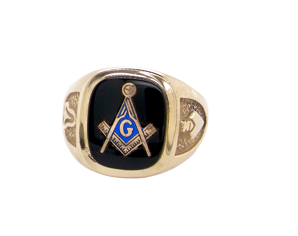 Man's Masonic Gold Signet Ring