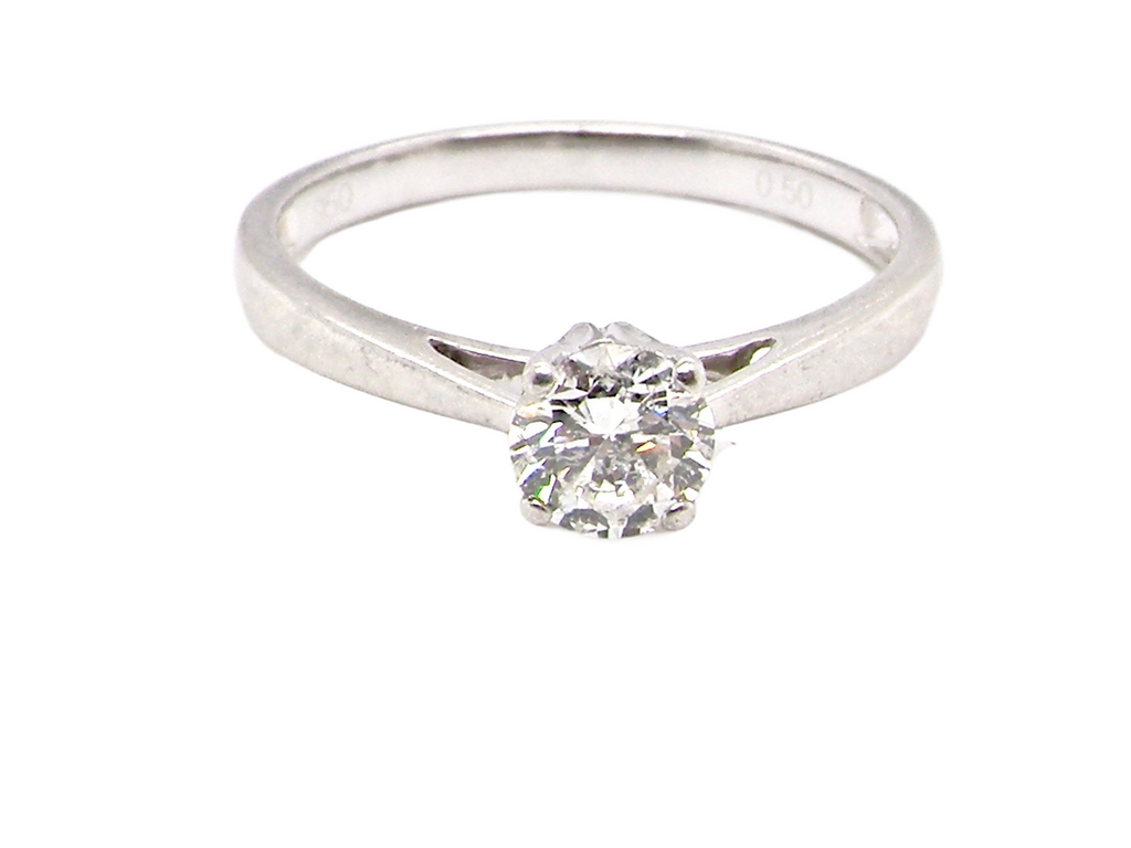  half carat diamond ring