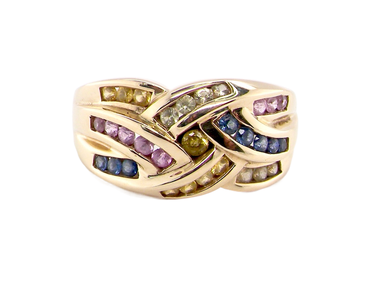 multi gemstone dress ring