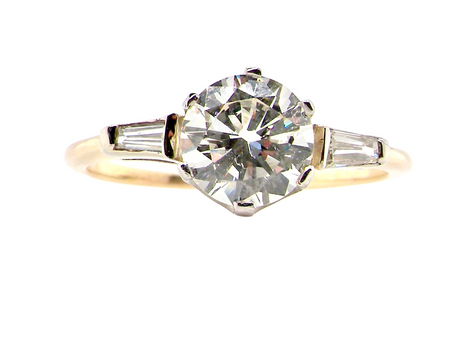 1ct+ solitaire diamond ring