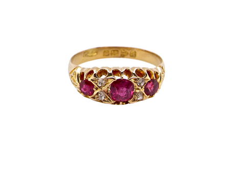 Victorian ruby and diamond ring