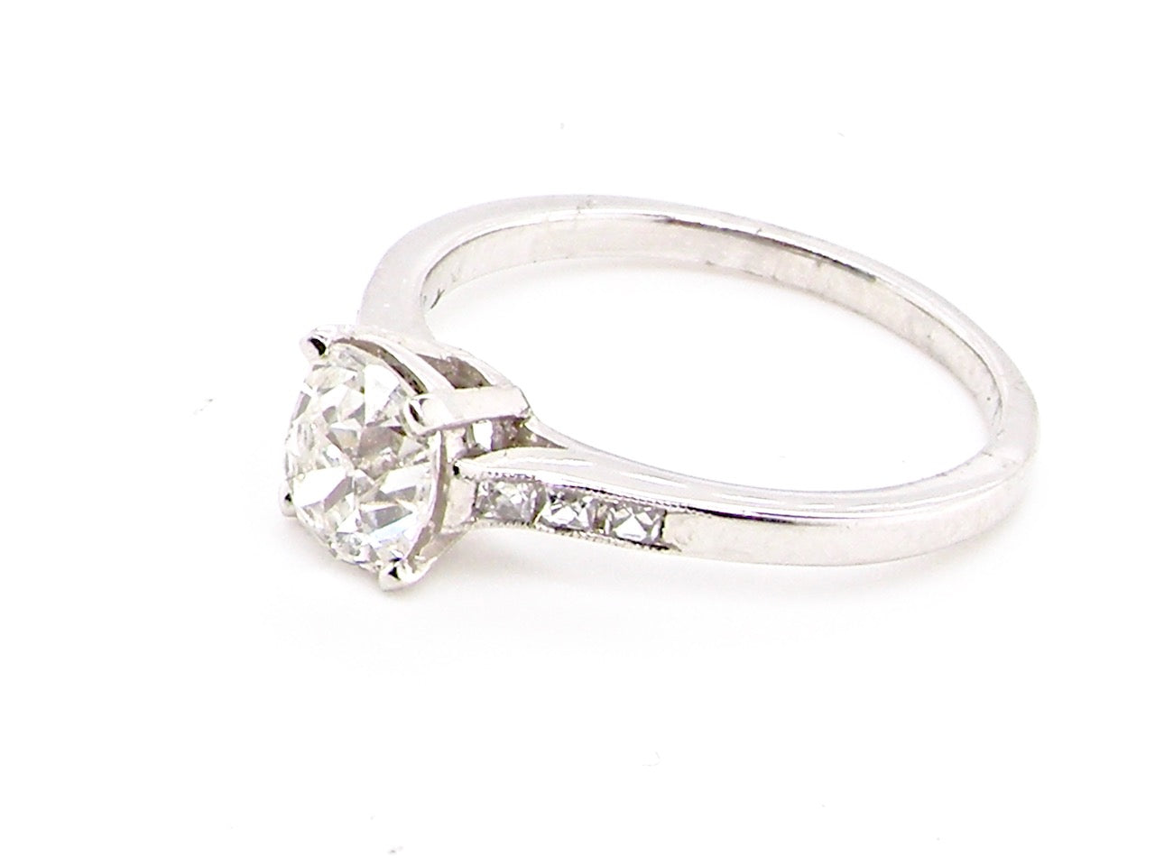 Art deco antique solitaire diamond ring