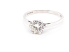 vintage solitaire diamond ring