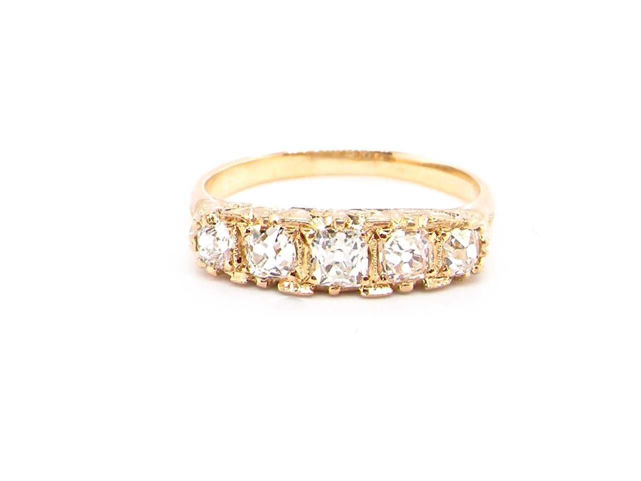 Victorian five stone diamond ring