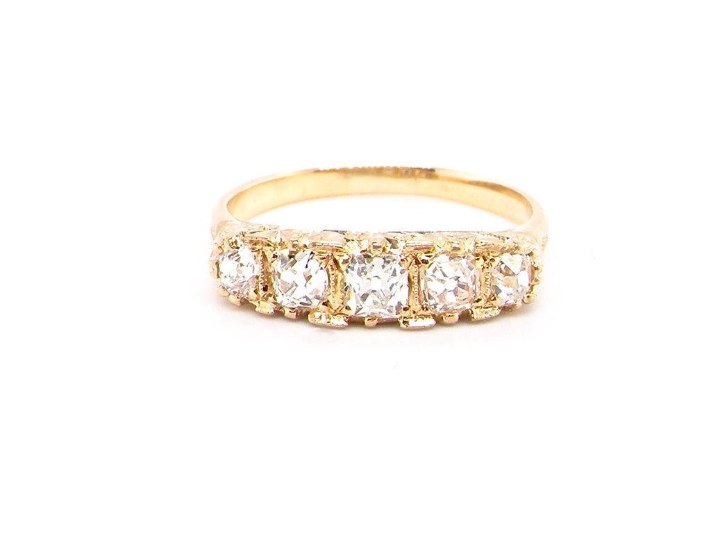 Victorian five stone diamond ring