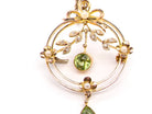 early 20th century antiqueperidot brooch