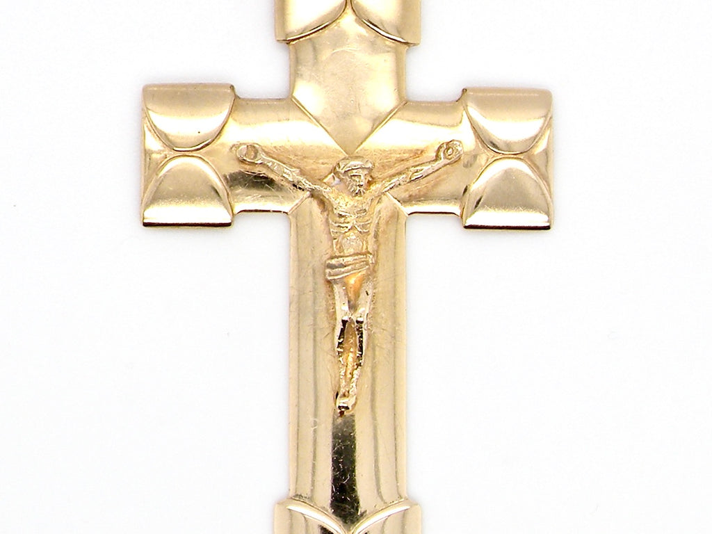 gold crucifix pendant