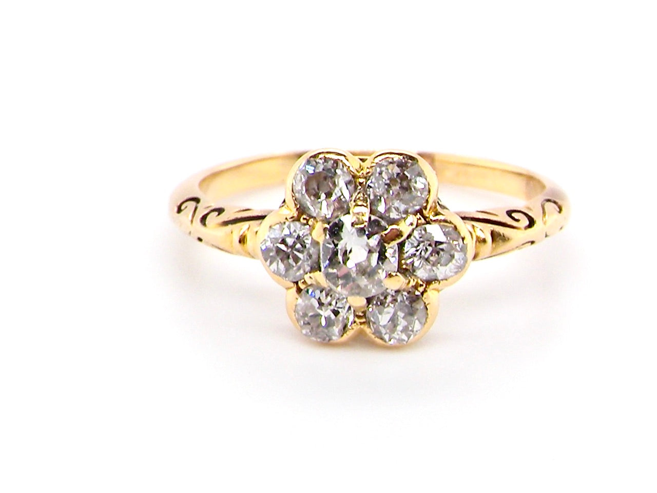  vintage diamond cluster ring