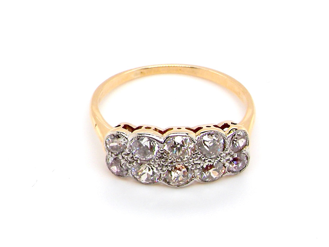 Edwardian 2 row eternity ring