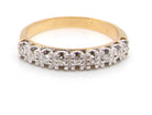 diamond half hoop eternity ring