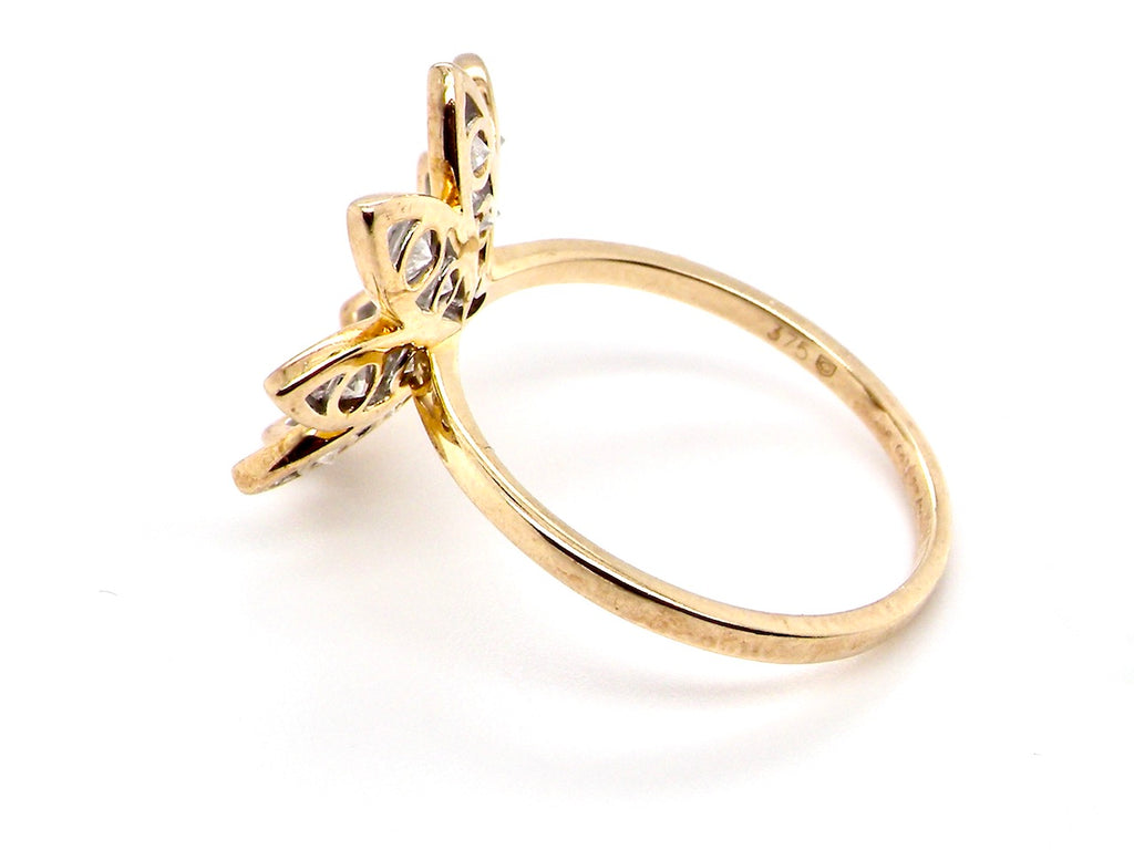 vintage diamond daisy cluster ring
