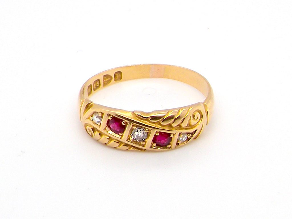  Victorian ruby ring