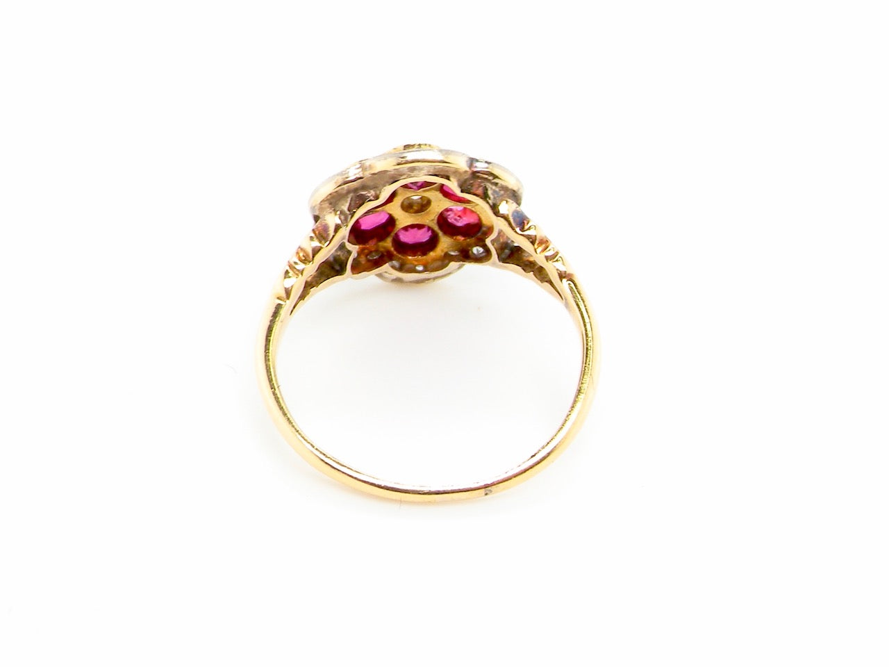 An antique ruby and diamond cluster ring – Vintage Tom Antique Jewellery
