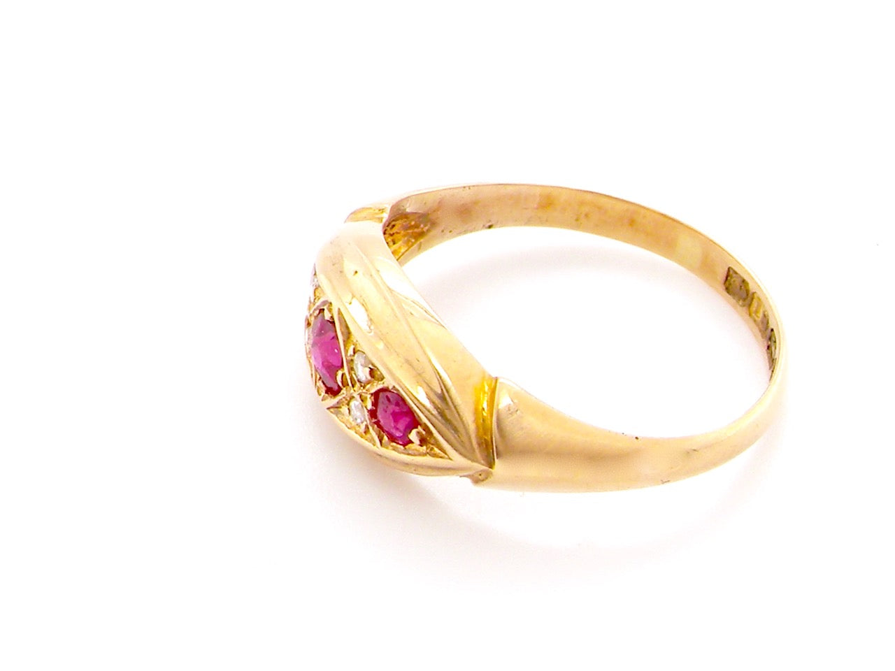 antique ruby and diamond ring