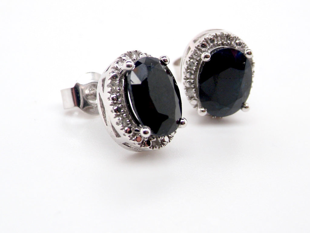 new sapphire and diamond earrings