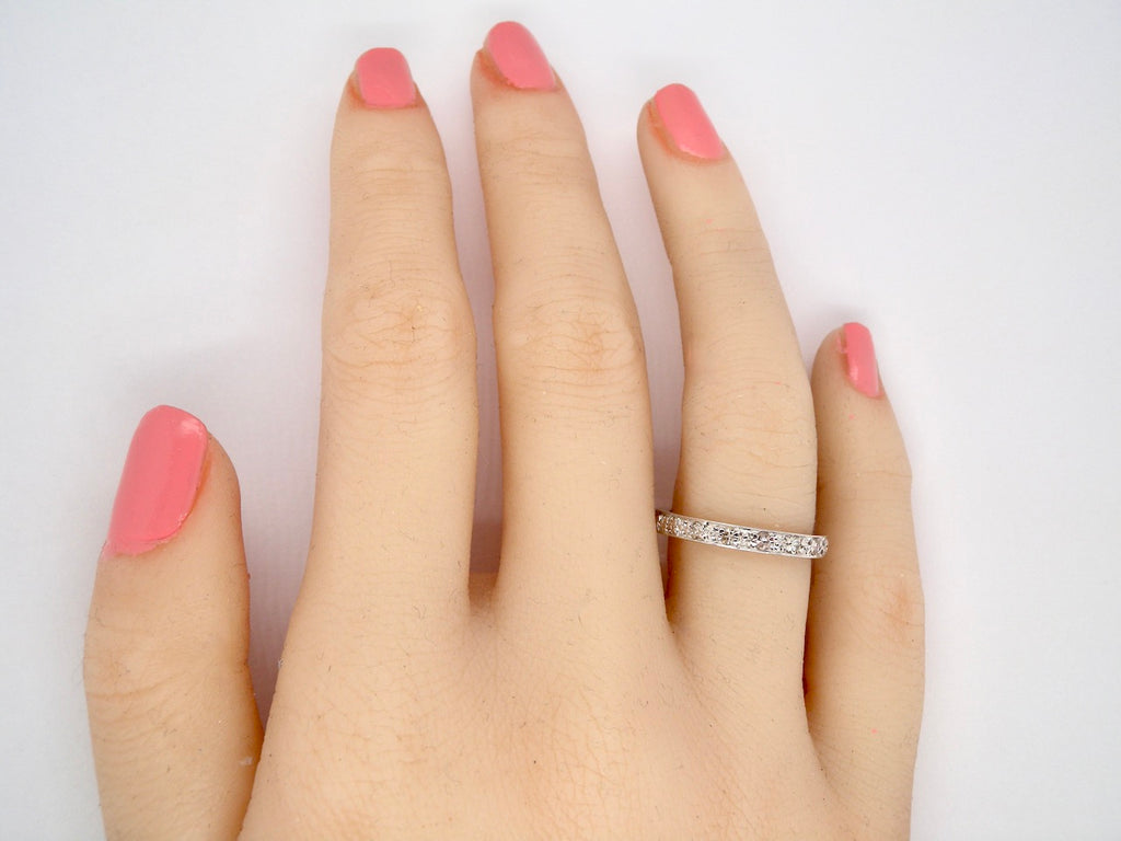An 18 carat eternity ring