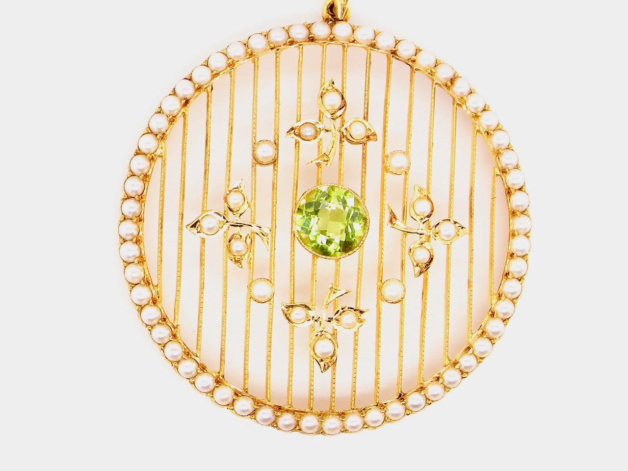 Edwardian peridot  pendant