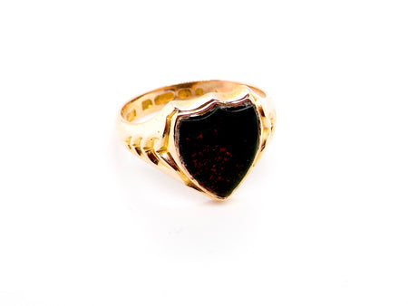 Victorian bloodstone signet ring