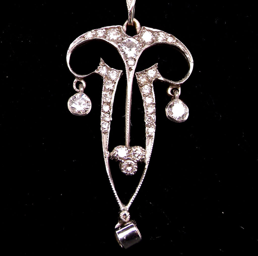 Antique Art Deco diamond pendant