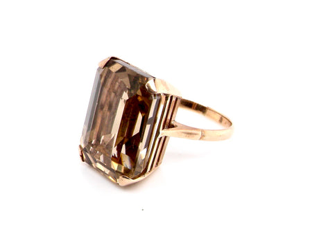  vintage smoky quartz dress ring