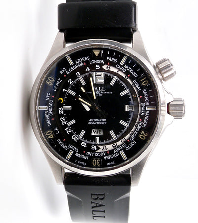 A man's Ball Watch Company Worldtime wrist watch