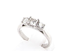 three stone diamond ring