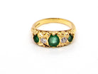 Vintage emerald and diamond ring