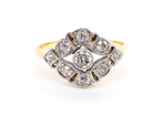 Art Deco diamond cluster ring