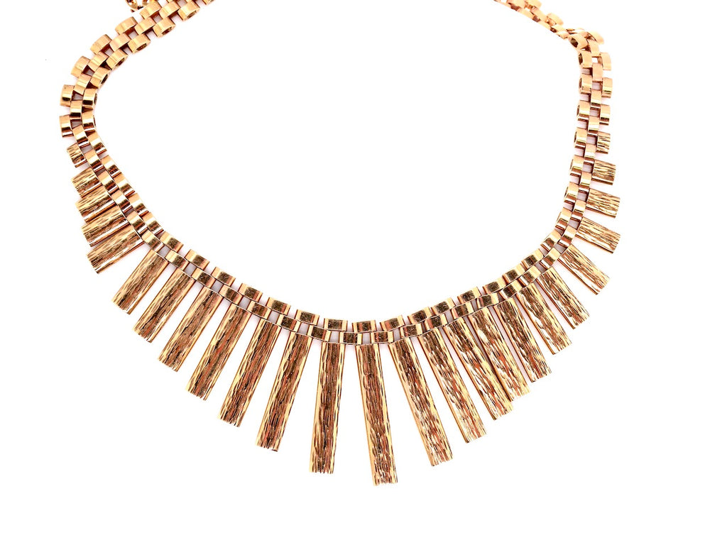 Cleopatra' fringe style necklace