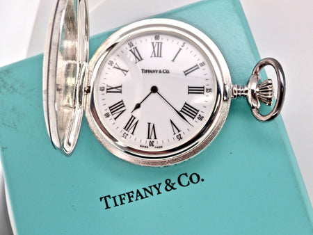 A sterling silver pocket watch from the House of Tiffany