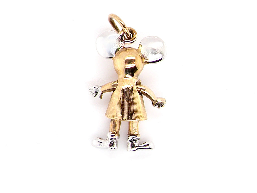 gold mouse charm