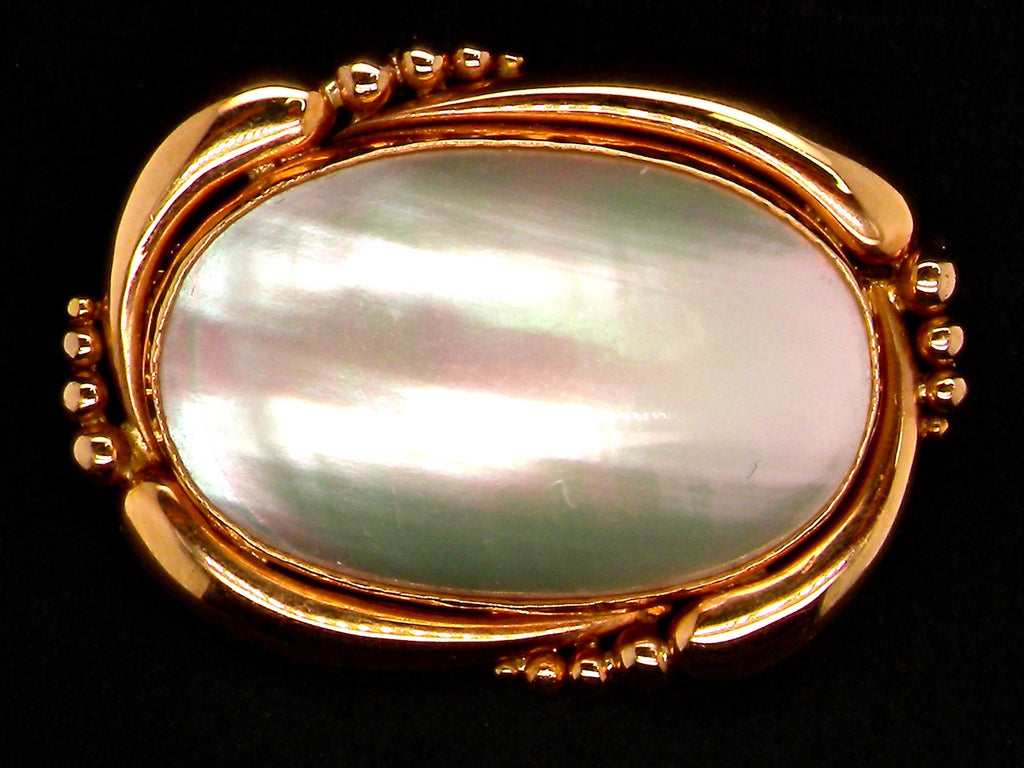mabé pearl brooch