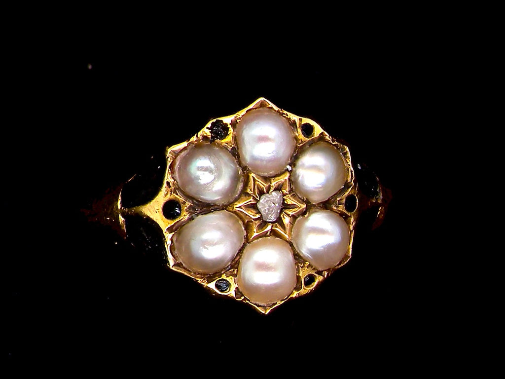 Victorian pearl ring