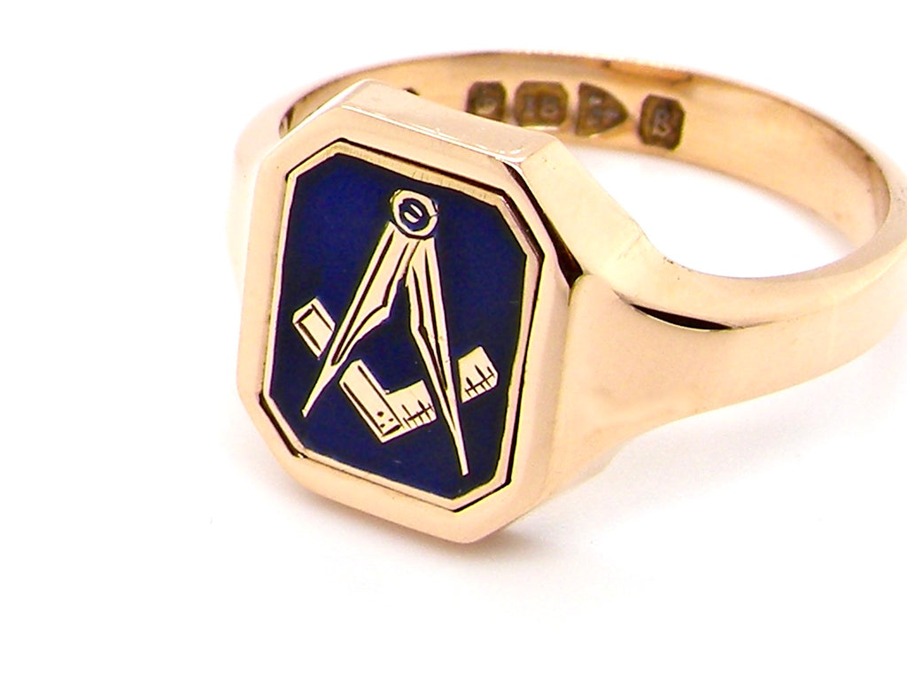 vintage Masonic signet ring