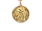 gold St Christopher pendant