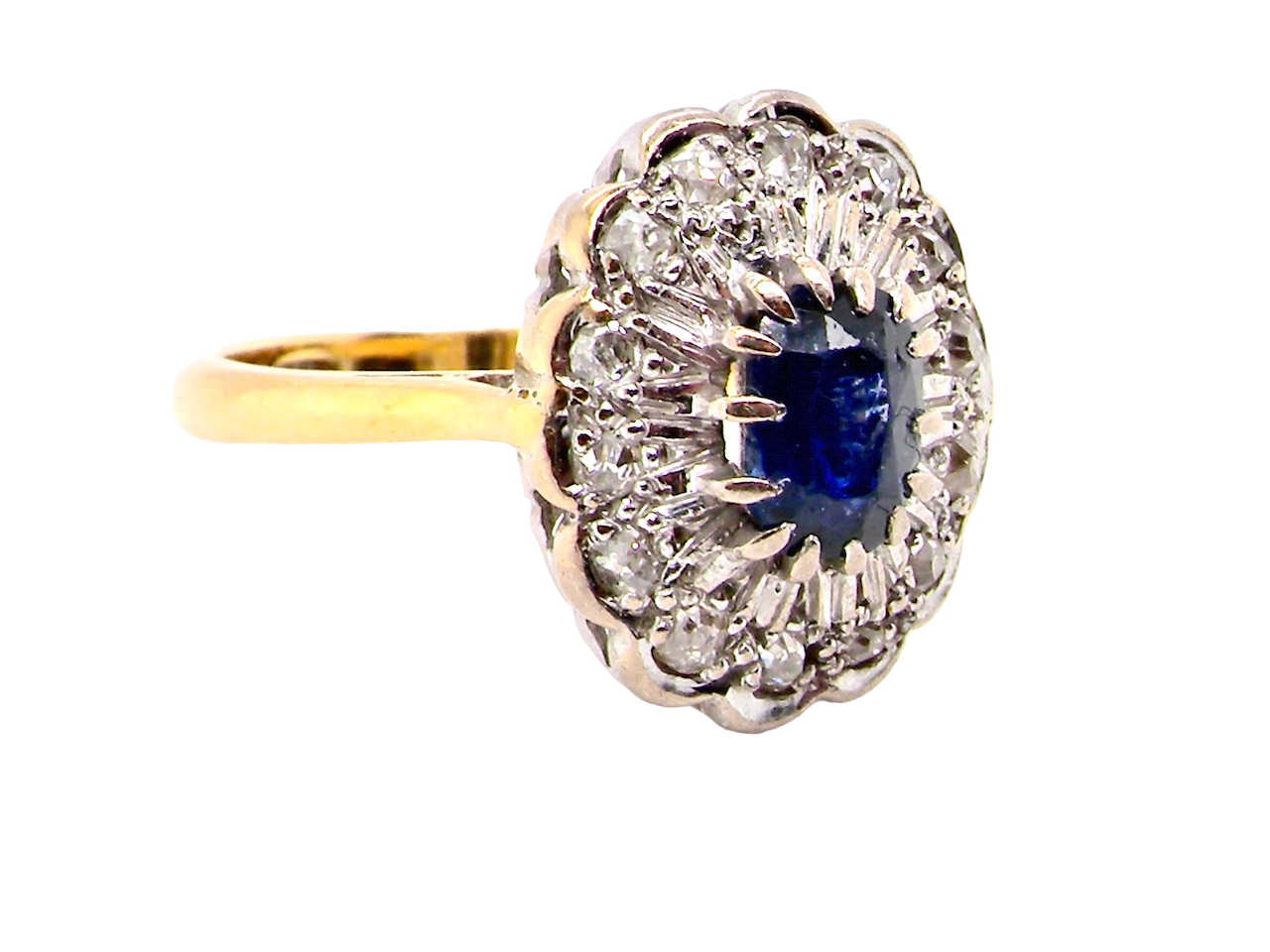 sapphire and diamond ring