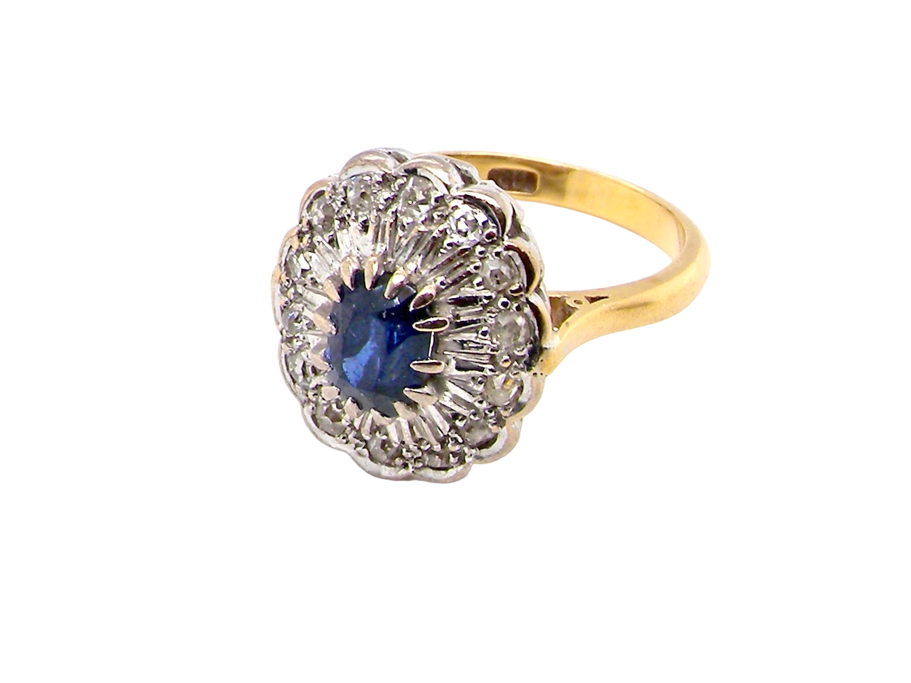 vintage sapphire and diamond ring