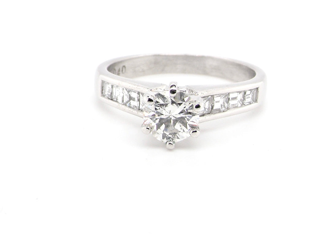 vintage solitaire diamond ring