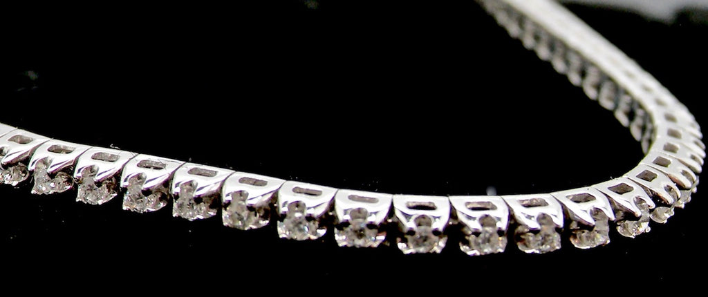 white gold diamond tennis bracelet