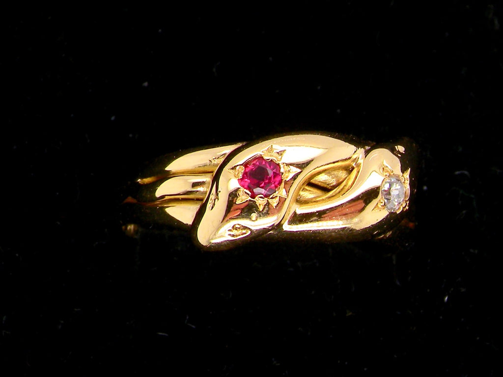 Edwardian ruby and diamond ring