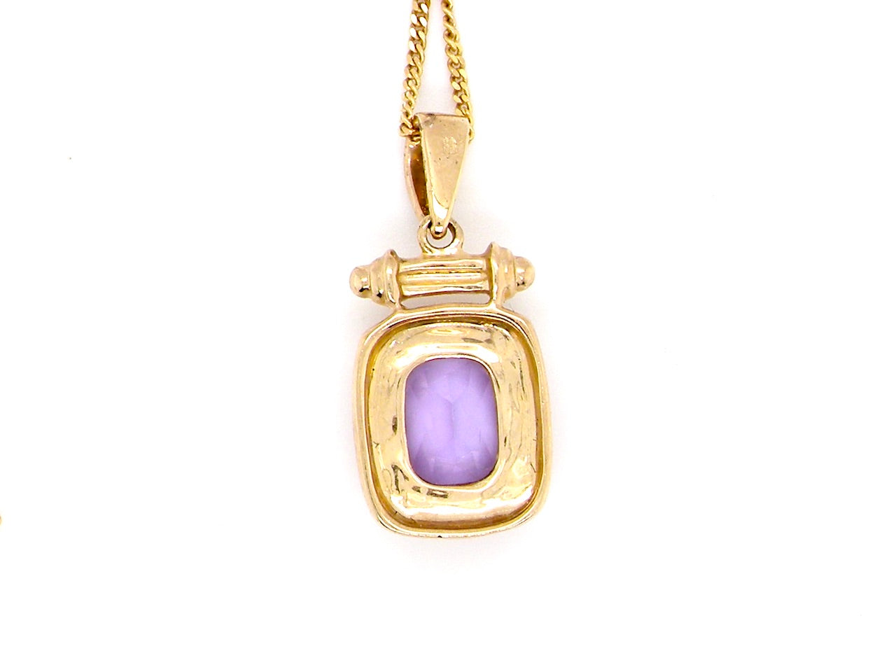 gold amethyst pendant