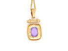 gold amethyst pendant