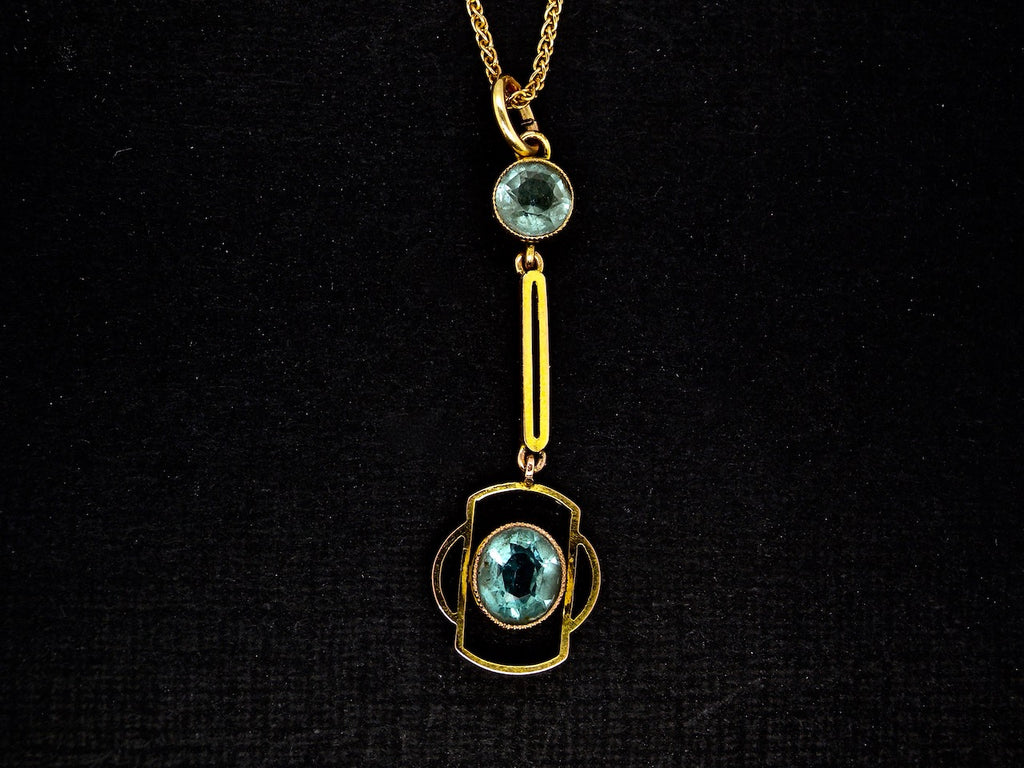 vintage zircon pendant
